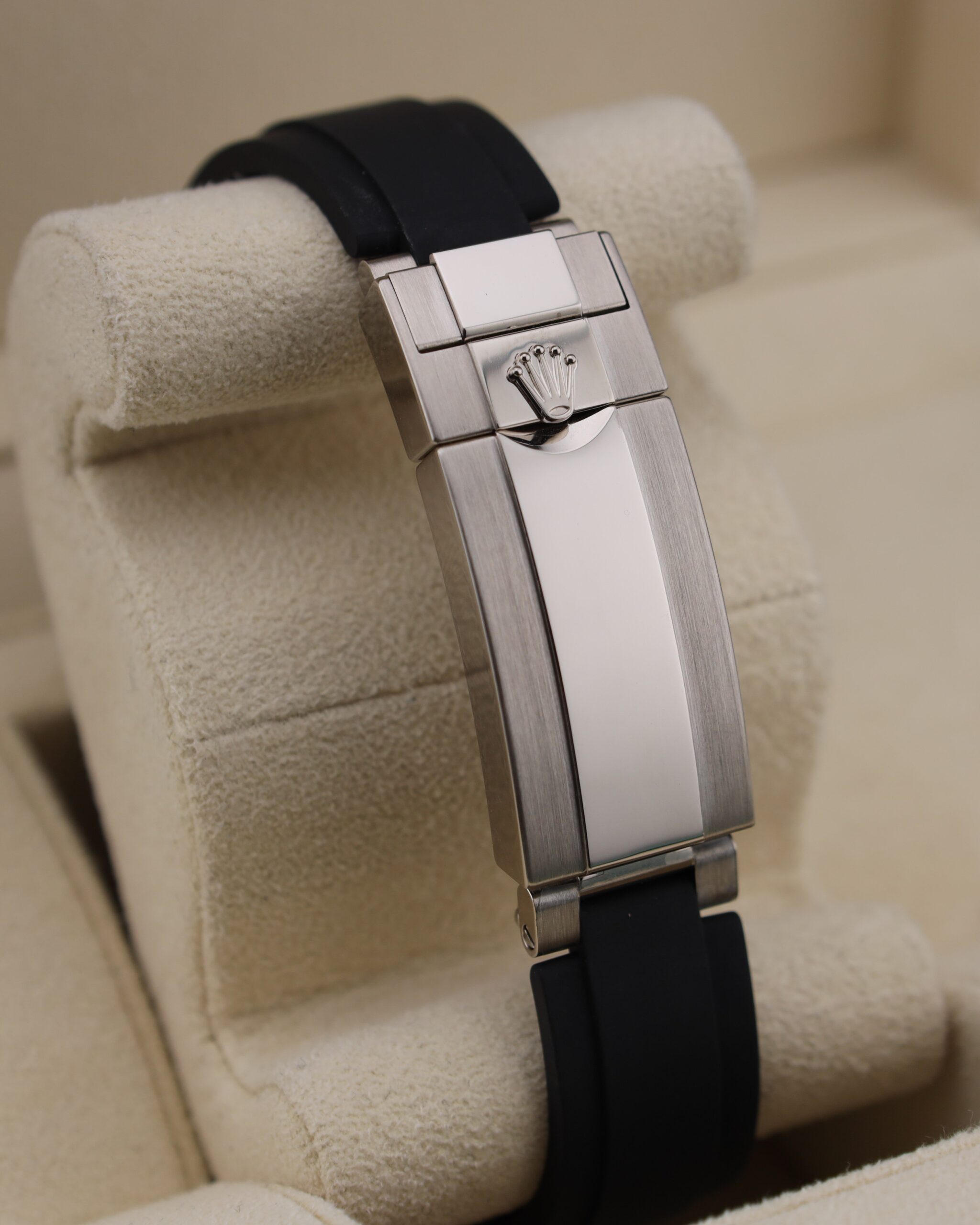 Pre-owned stainless steel chronograph watch