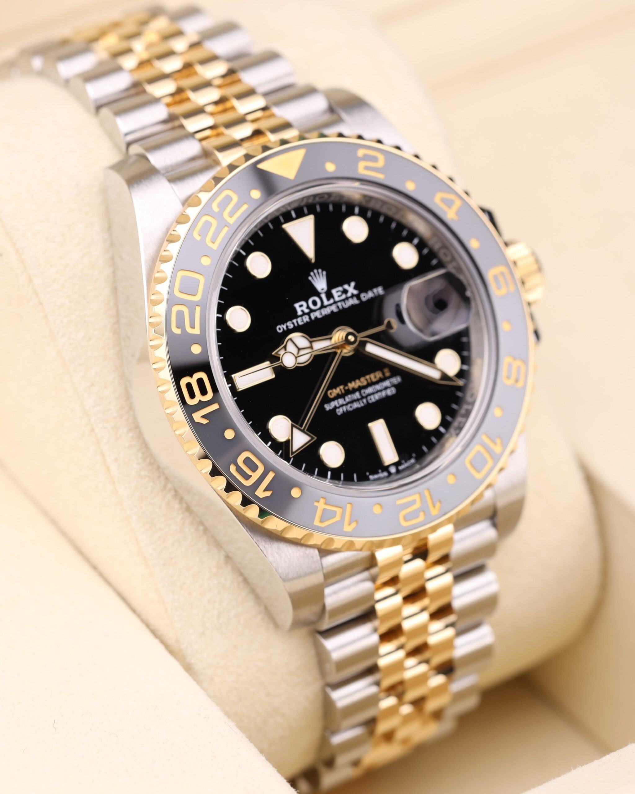 Vintage sport automatic timepiece on wrist
