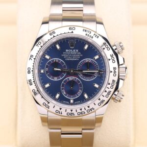 Pre-owned moonphase wrist watch with dark dial