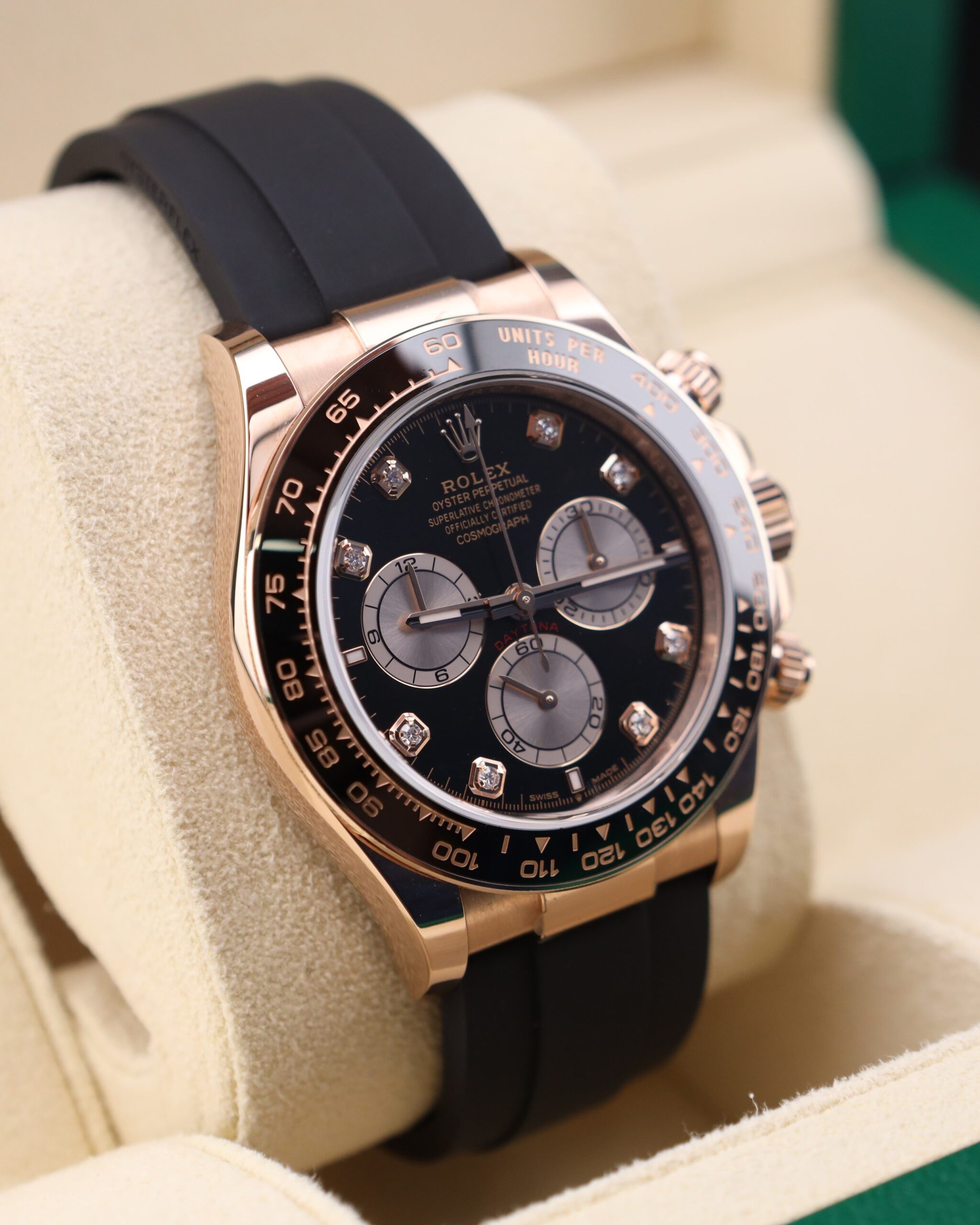 Men's vintage dress automatic watch close-up