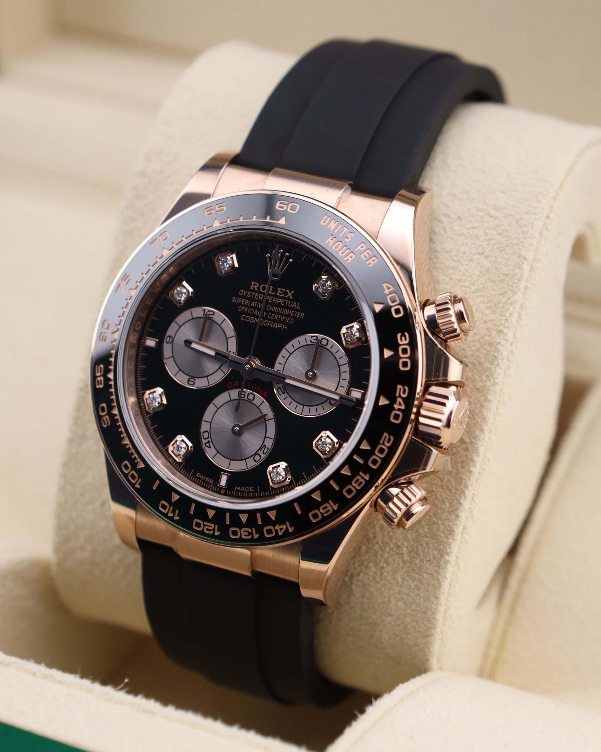 Pre-owned stainless steel chronograph watch