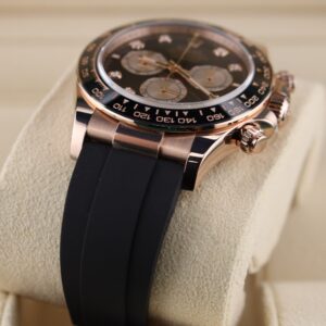 Vintage diver mechanical watch on wrist