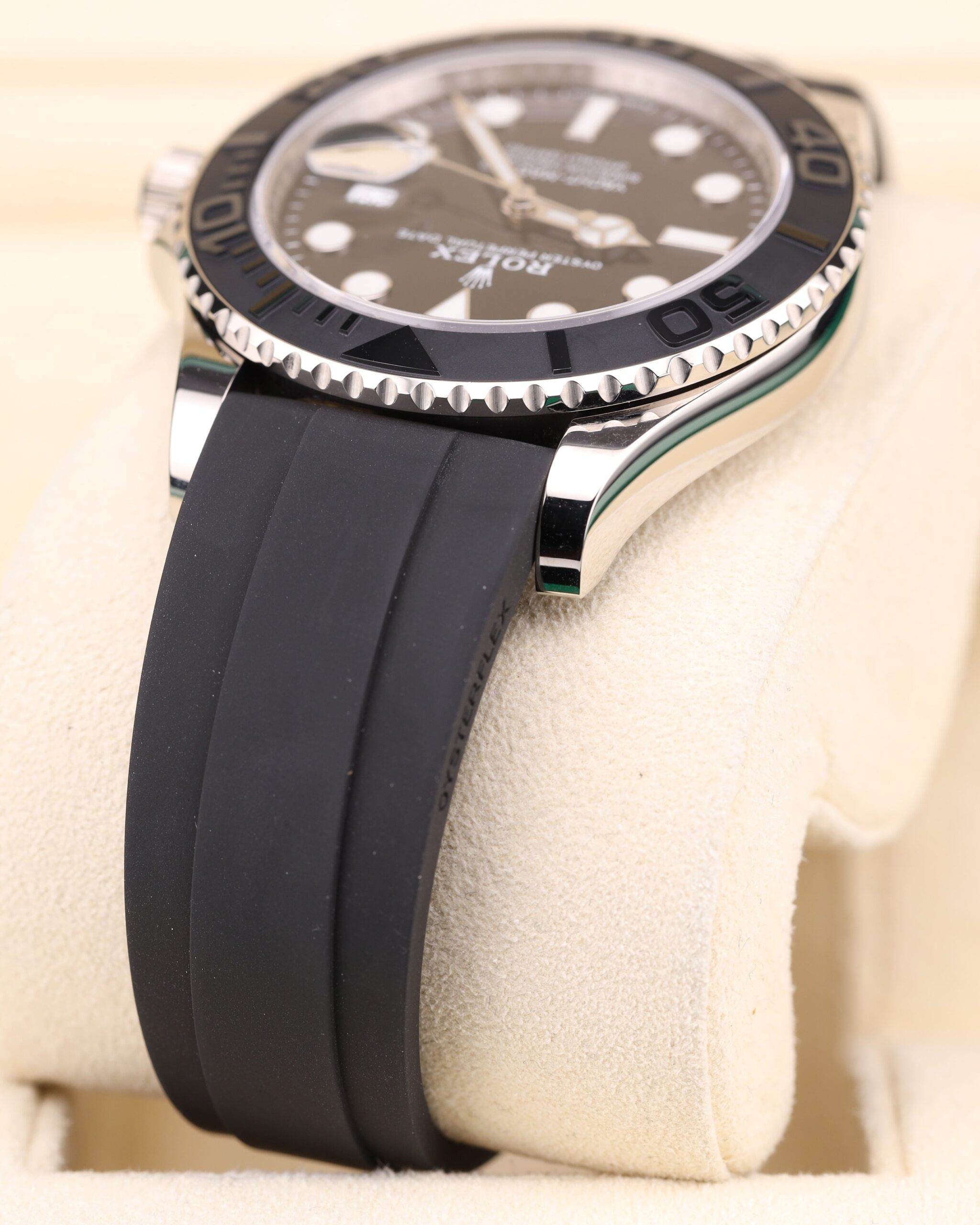Pre-owned stainless steel chronograph watch