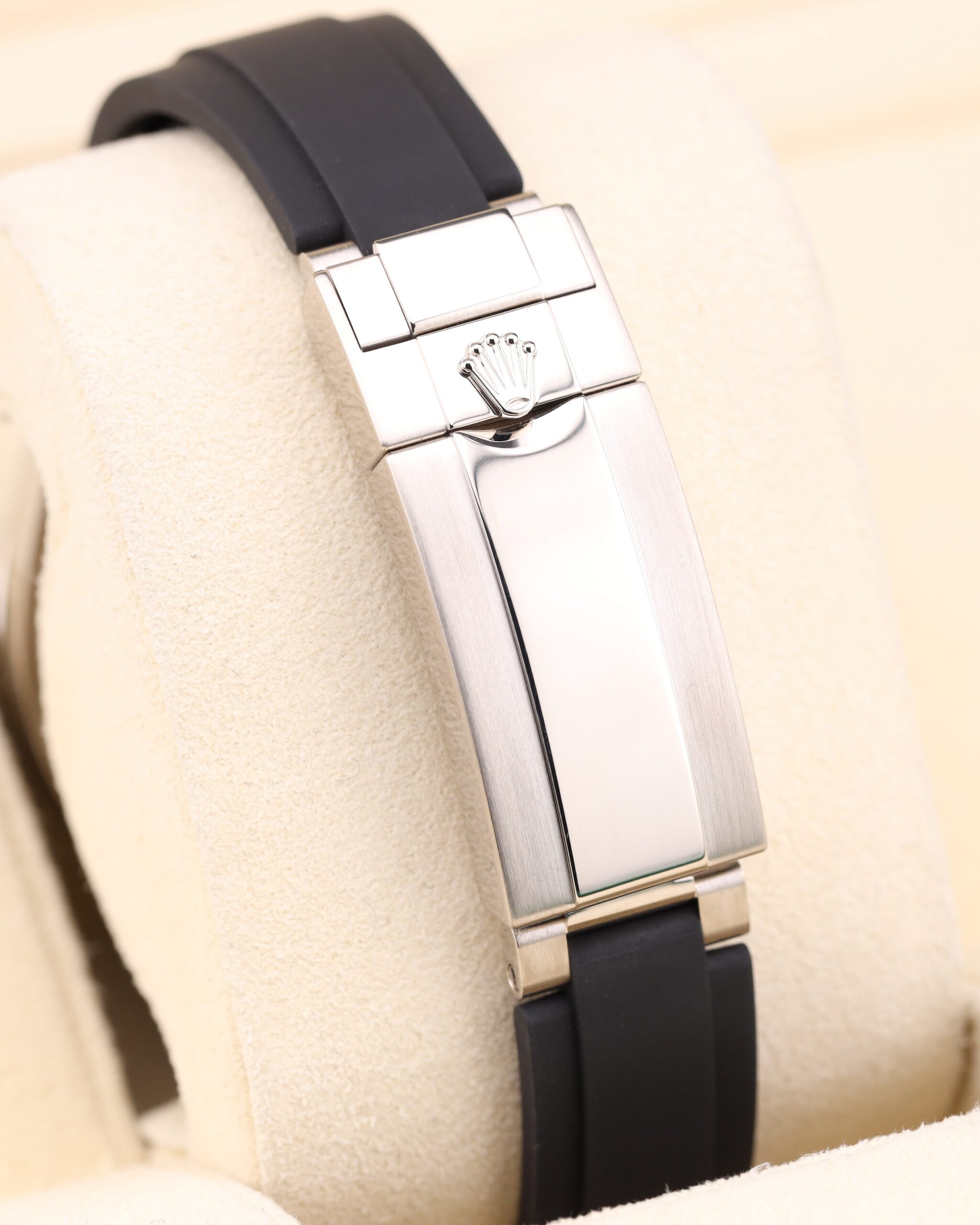 Pre-owned moonphase wrist watch on leather strap