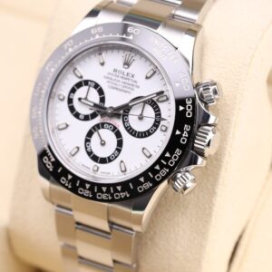 Used Swiss made mechanical watch on leather strap