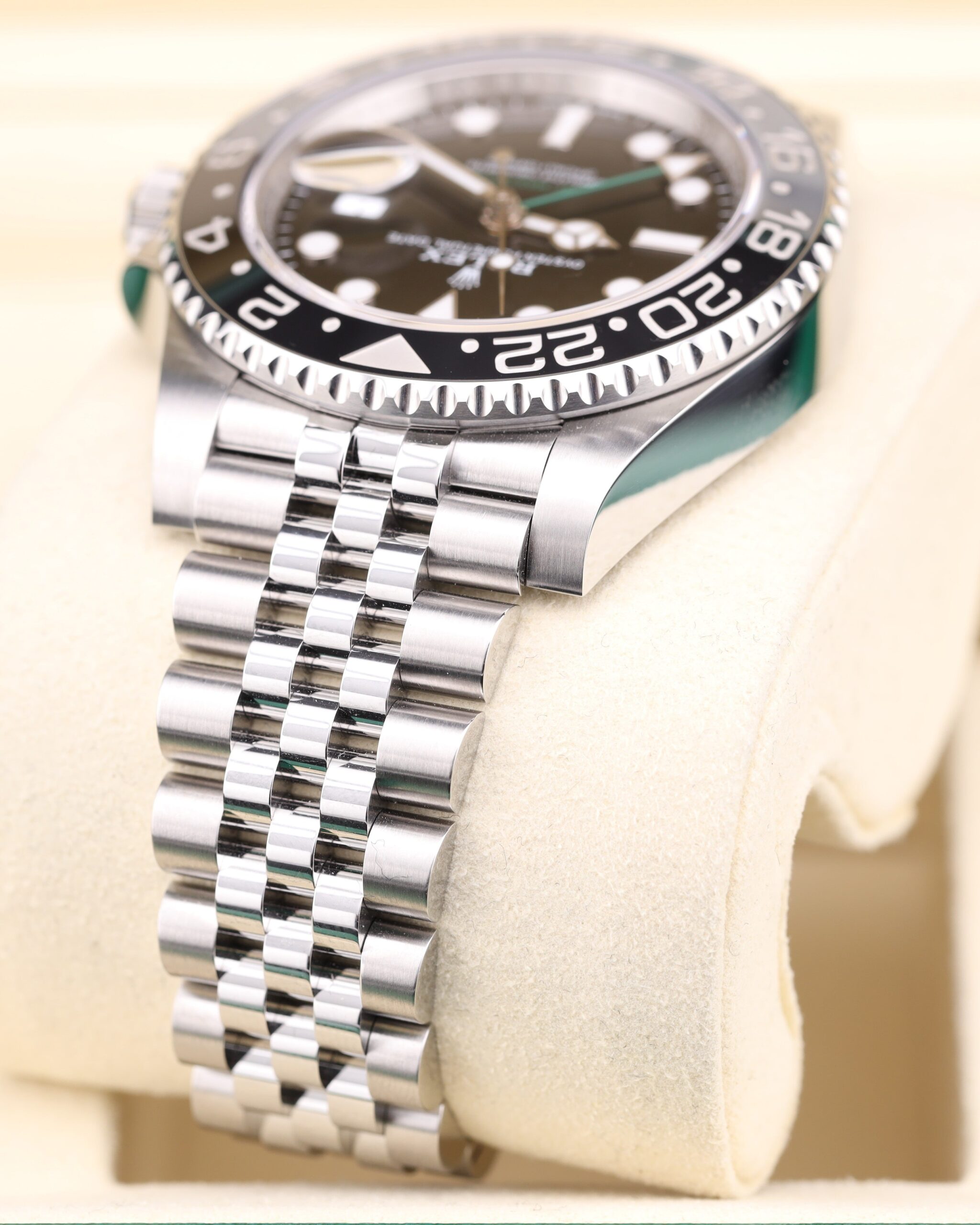 Used Swiss made mechanical watch on leather strap