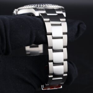 Men's vintage dress automatic watch with leather strap