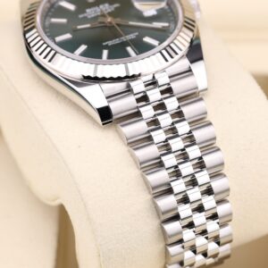 Pre-owned stainless steel chronograph watch