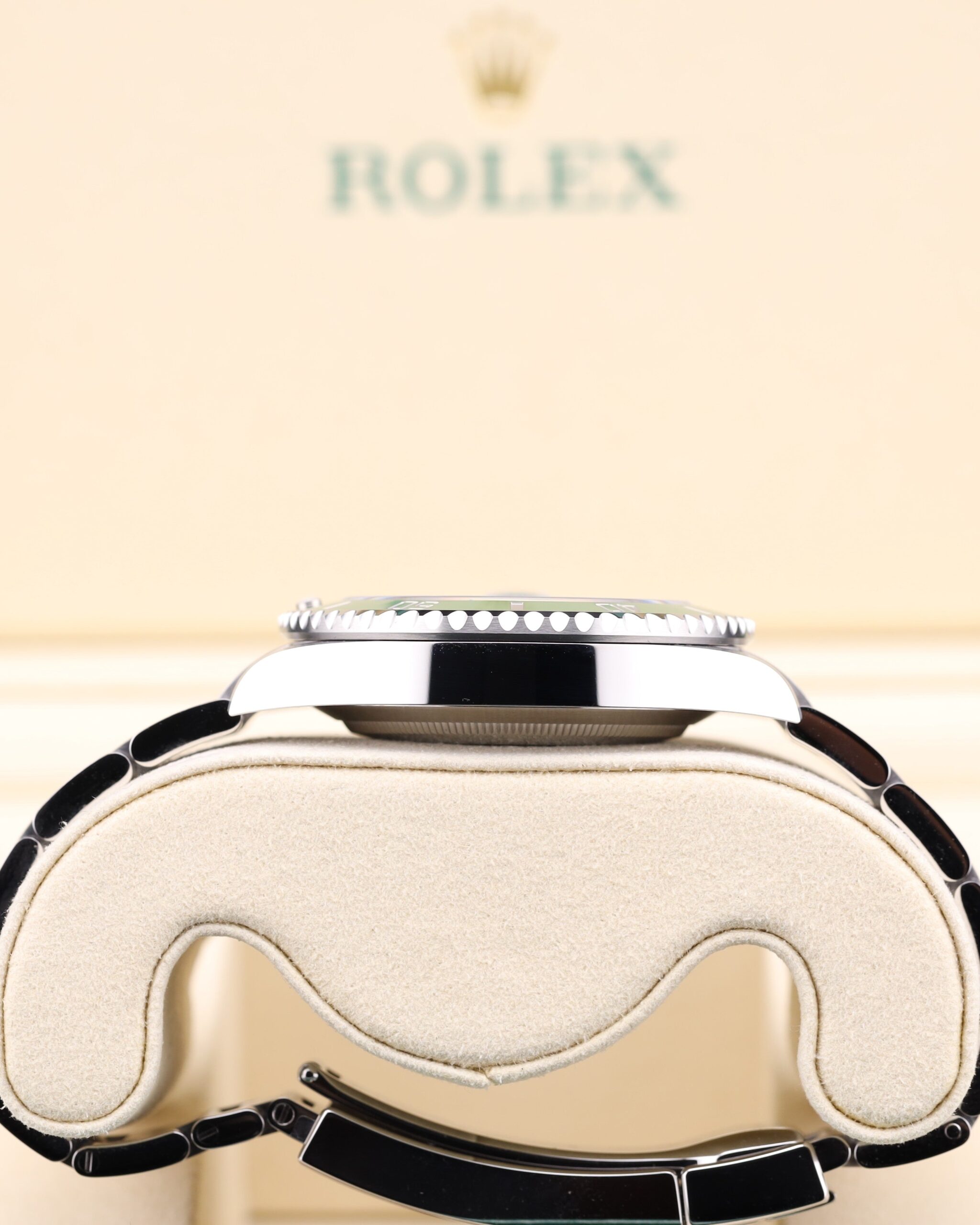 Pre-owned stainless steel chronograph watch