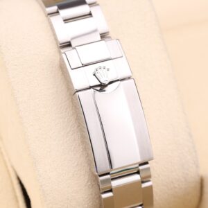 Vintage slim case men's watch side view
