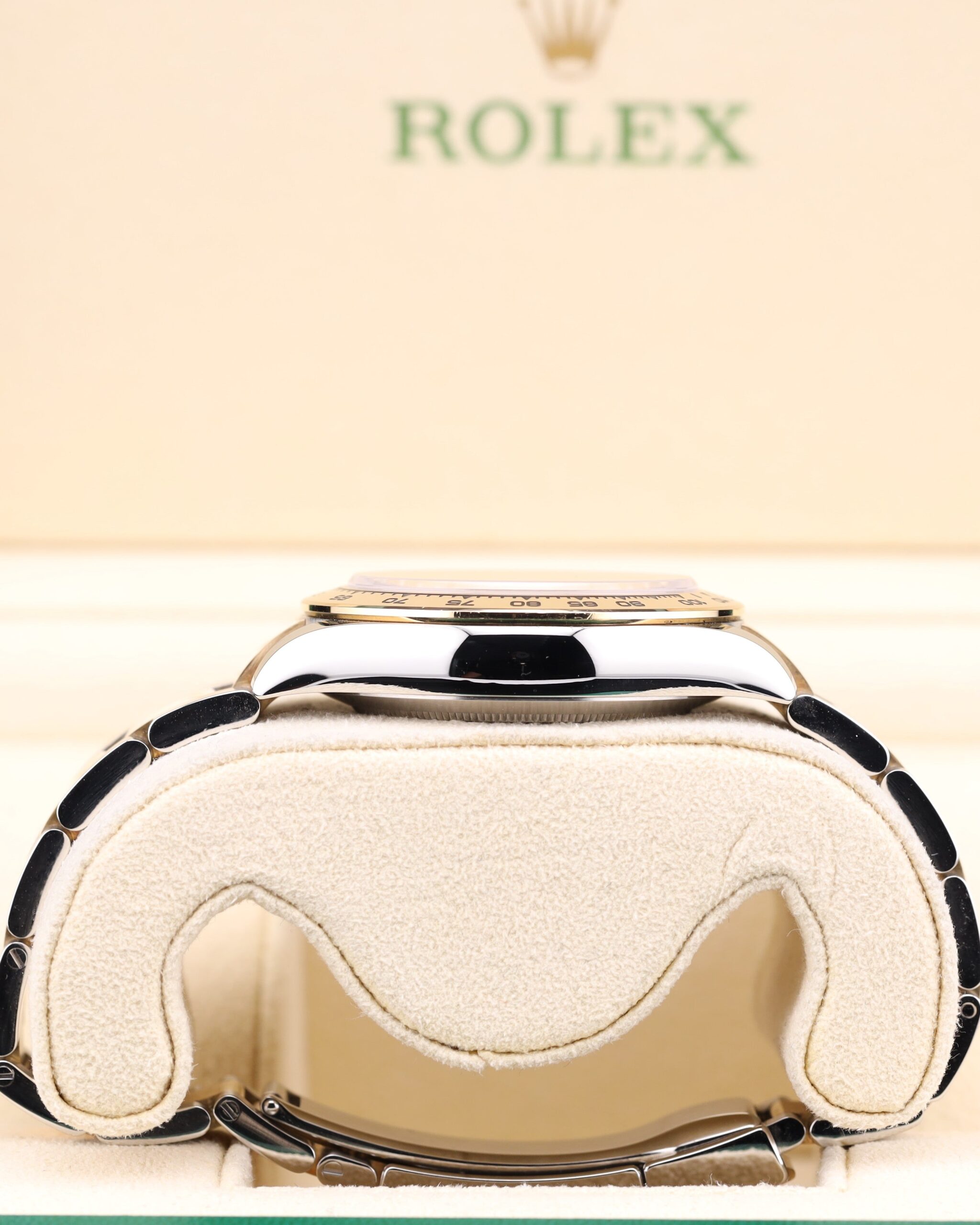 Pre-owned moonphase wrist watch with dark dial