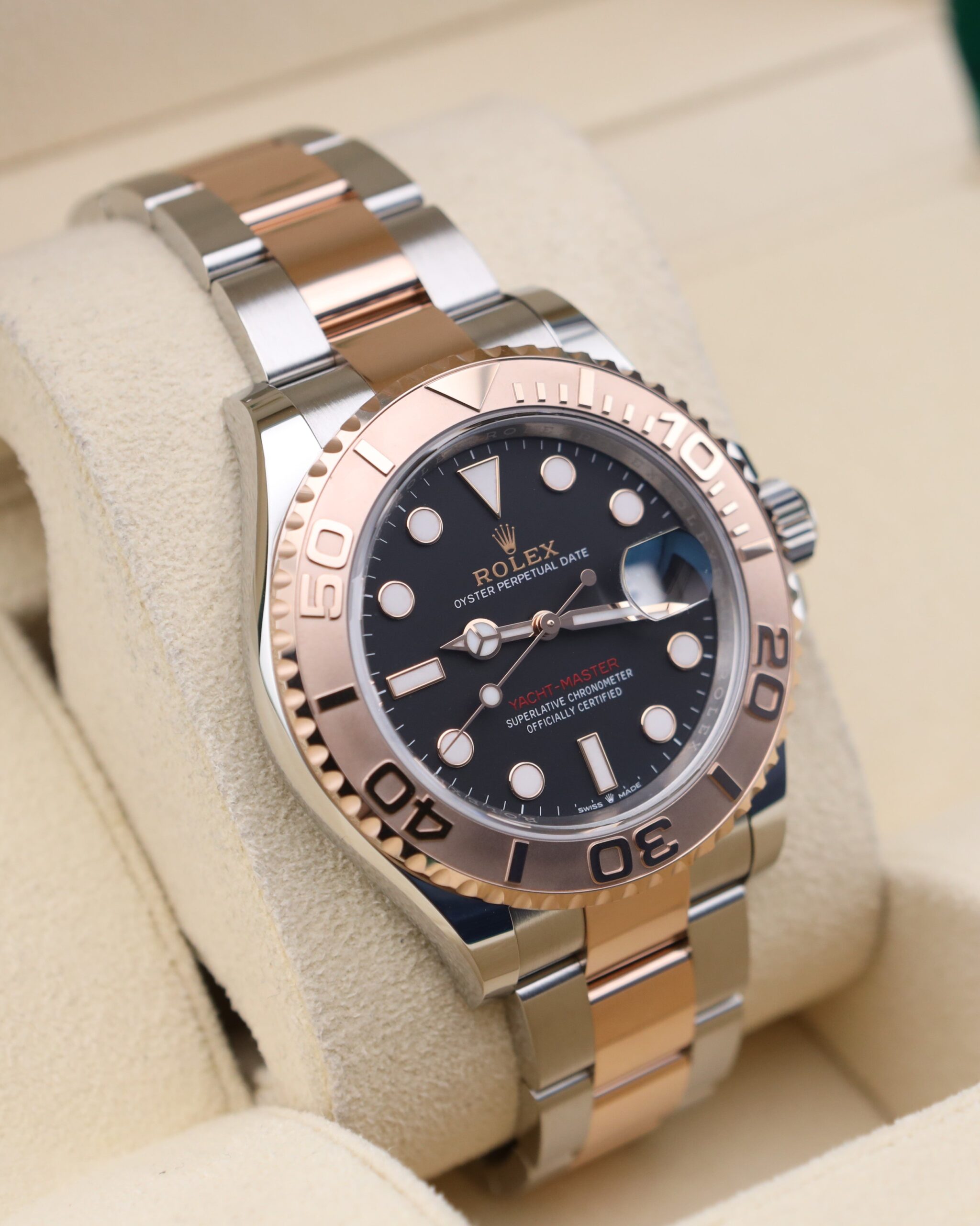 Vintage diver mechanical watch close-up