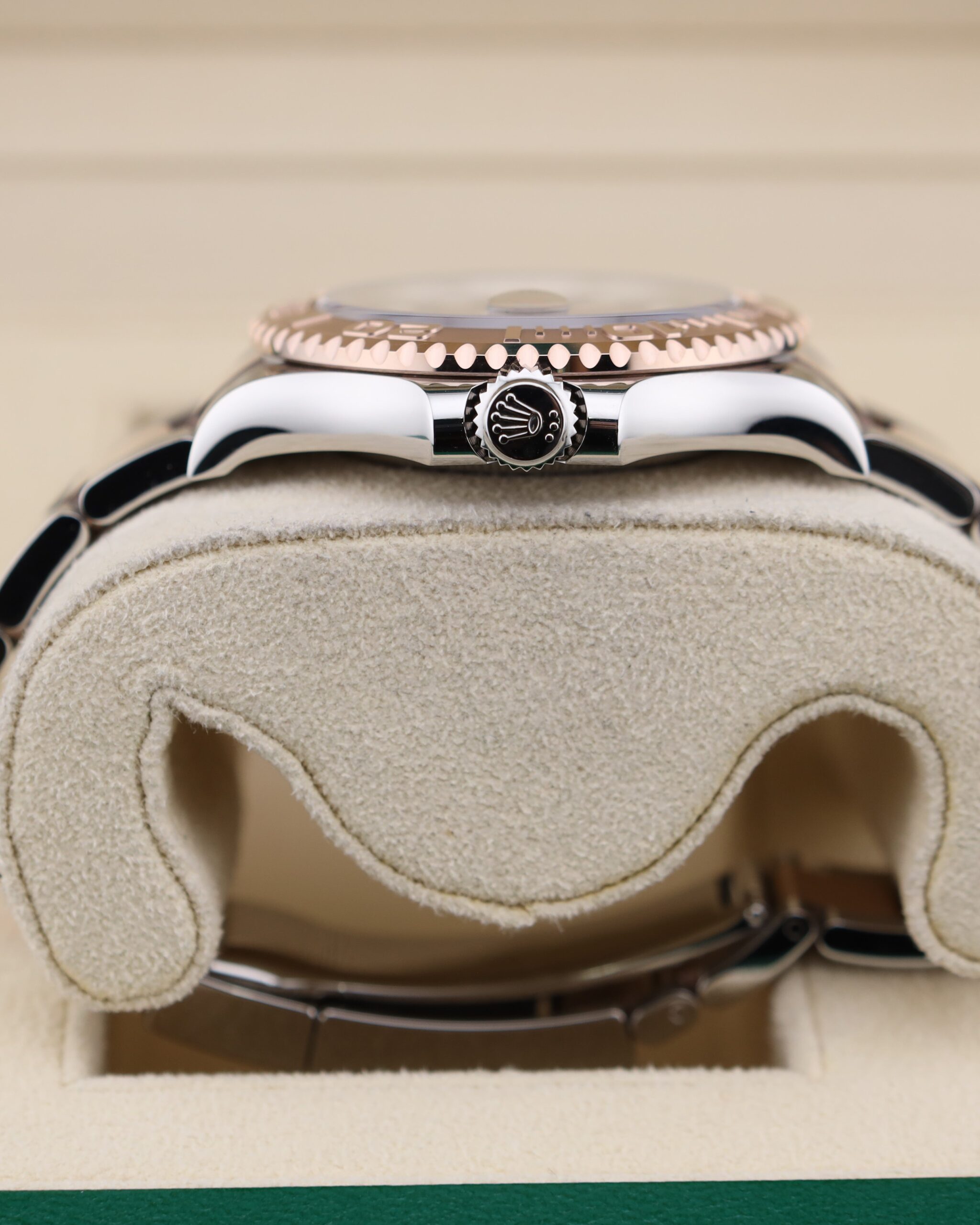 Pre-owned moonphase wrist watch with dark dial