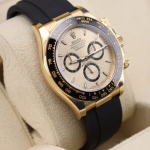 Men's vintage dress automatic watch with leather strap