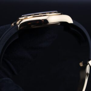 Pre-owned stainless steel chronograph with black dial