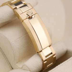 Vintage slim case men’s watch close-up
