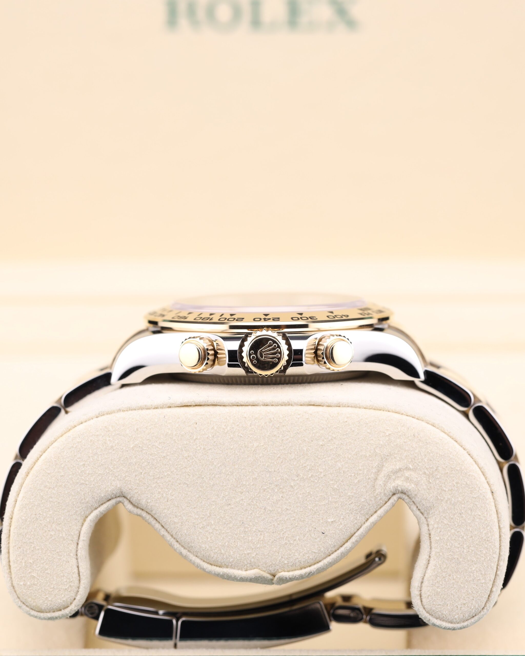Pre-owned stainless steel chronograph watch