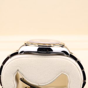 Vintage diver mechanical watch close-up