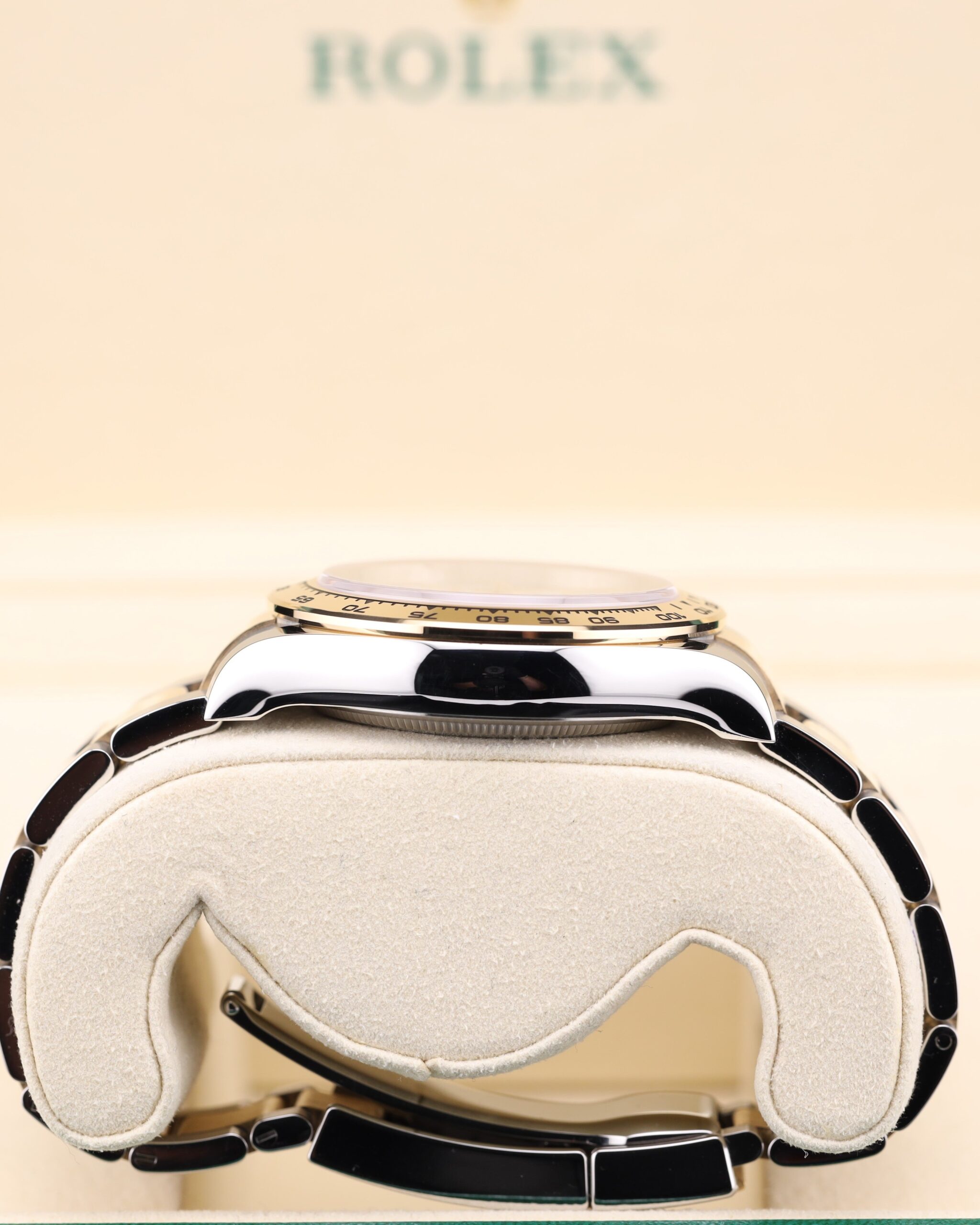 Vintage diver mechanical watch close-up