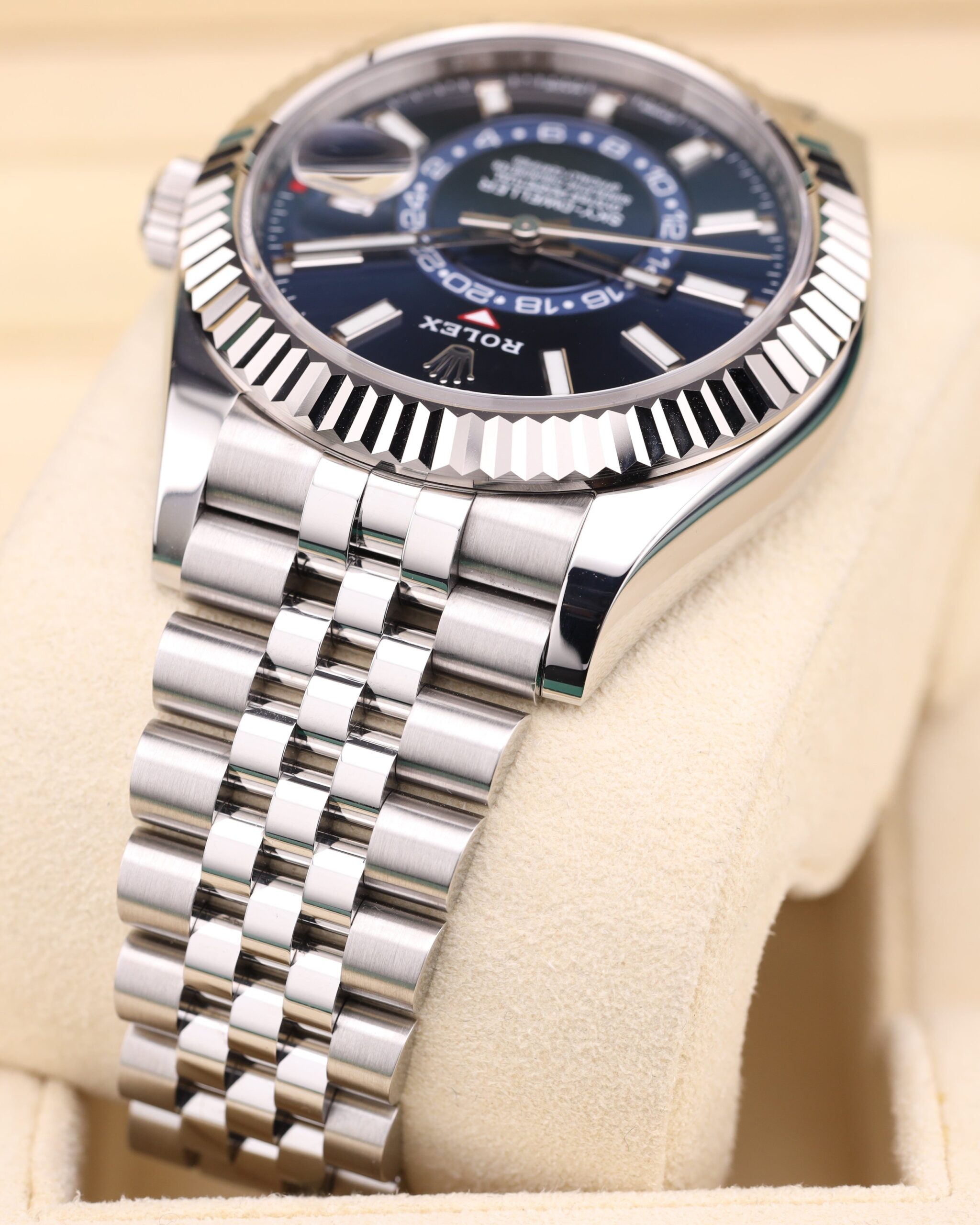 Used Swiss made mechanical watch close-up