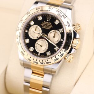 Vintage diver mechanical watch with black dial