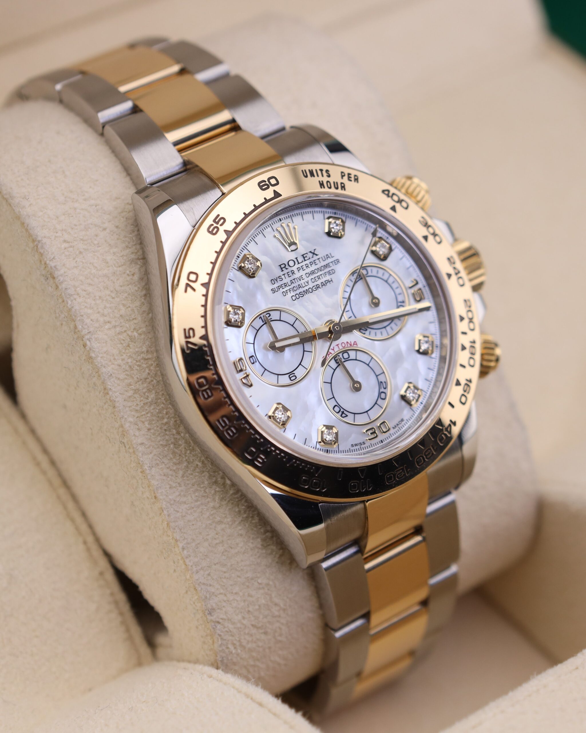 Pre-owned stainless steel chronograph wristwatch