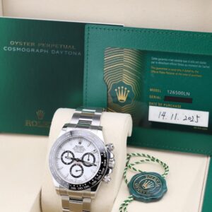 Pre-owned stainless steel chronograph wristwatch
