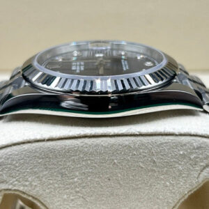 Rolex Datejust 41 blue diamond dial chronograph