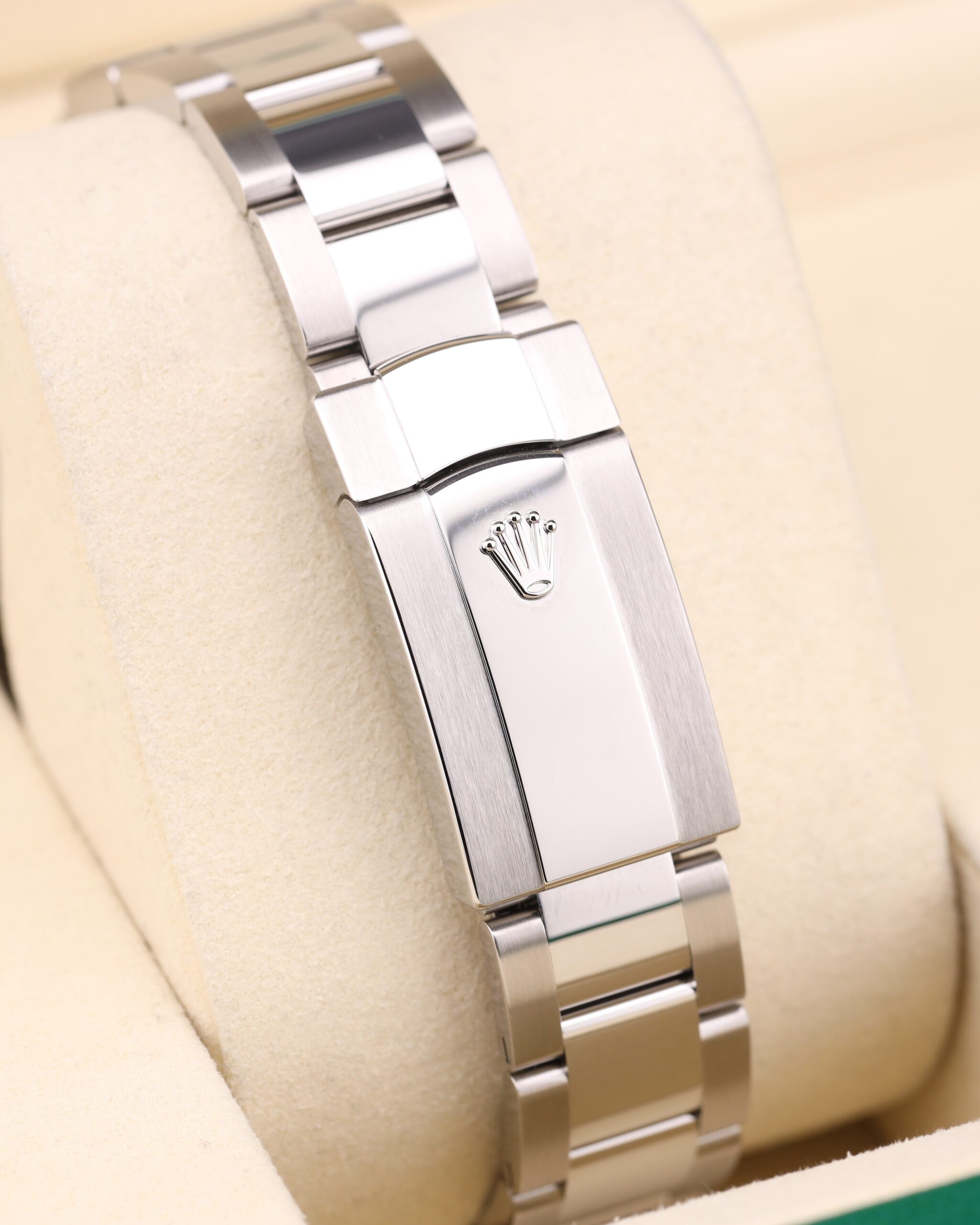 Pre-owned stainless steel chronograph watch