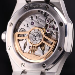 Men's vintage dress automatic watch close-up