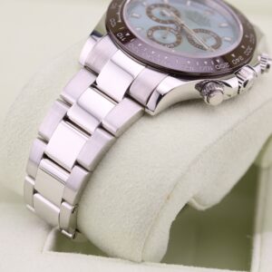 Pre-owned moonphase wrist watch dial detail
