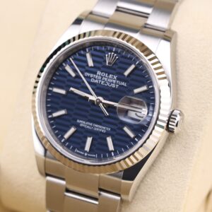 Pre-owned moonphase wrist watch with dark dial