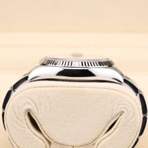 Pre-owned stainless steel chronograph watch