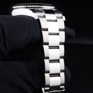 Pre-owned stainless steel chronograph watch
