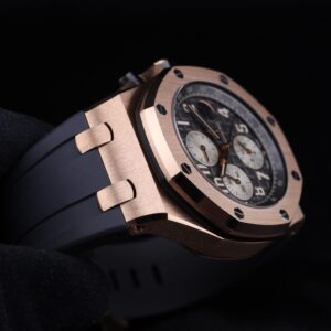 Men's vintage dress automatic watch close-up