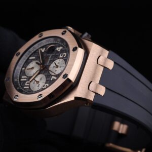 Pre-owned stainless steel chronograph watch