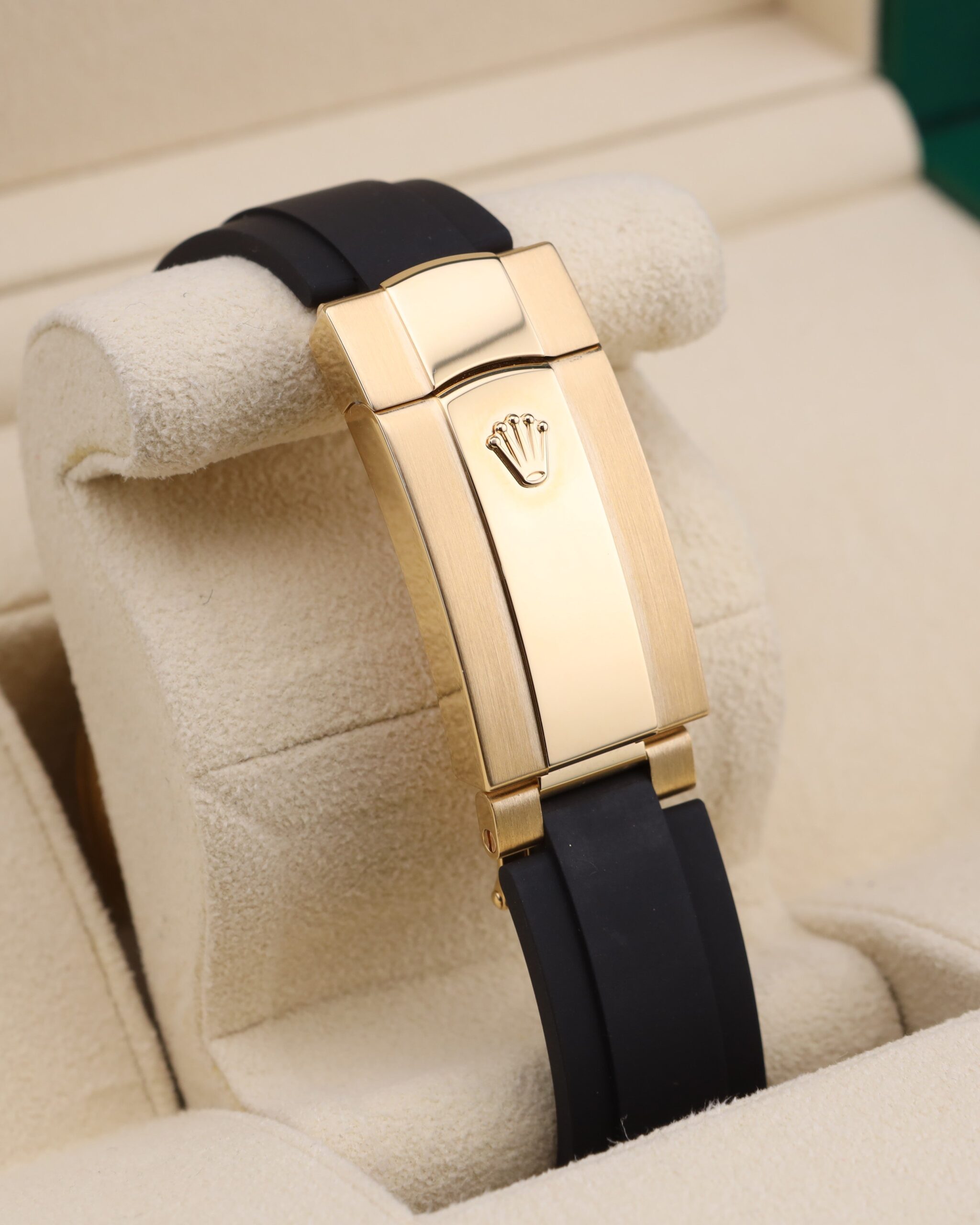 Used Swiss made mechanical watch on wrist