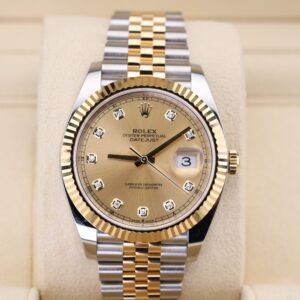 Men's vintage dress automatic watch with leather strap