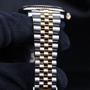 Men's vintage dress automatic watch close-up