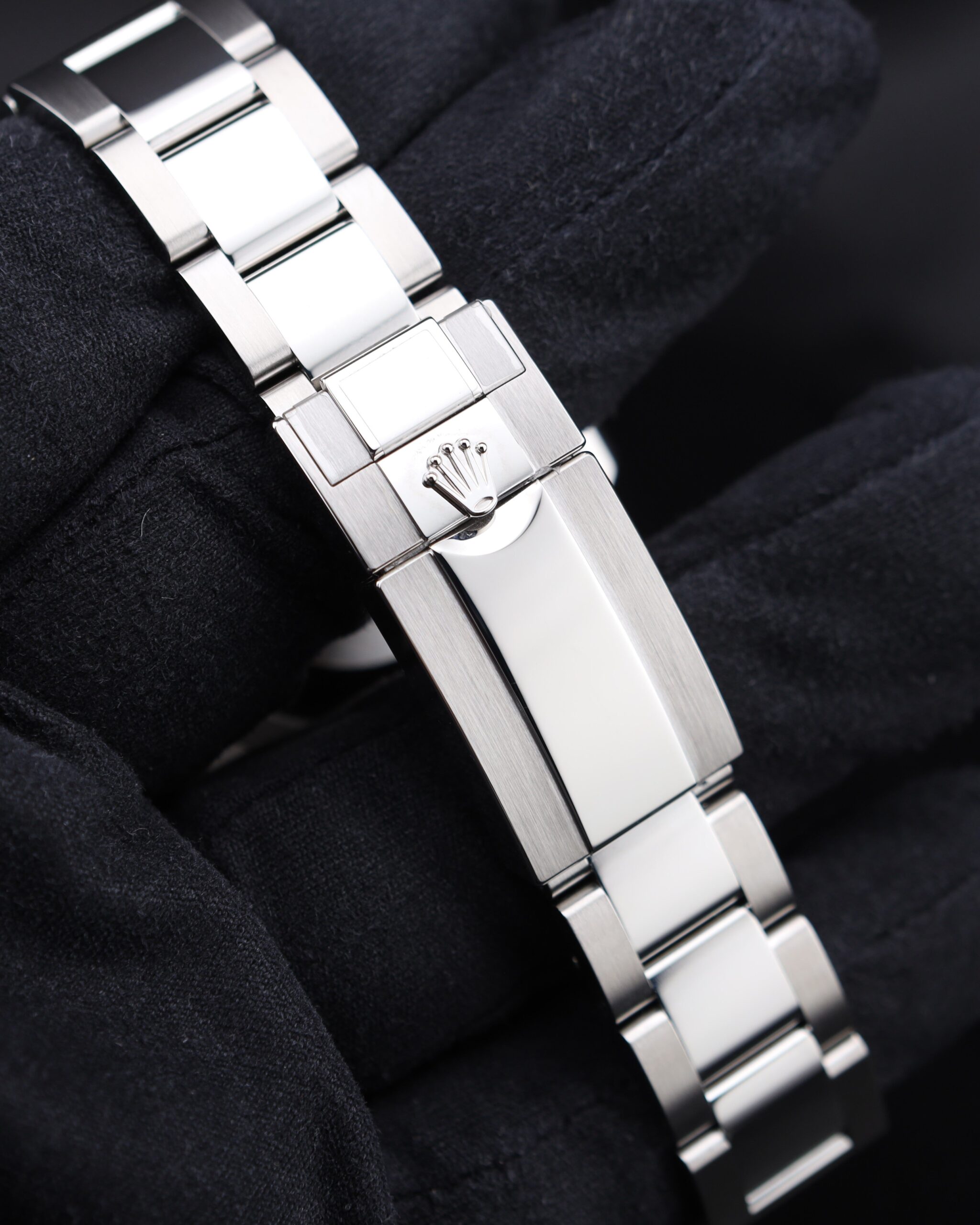 Pre-owned stainless steel chronograph watch