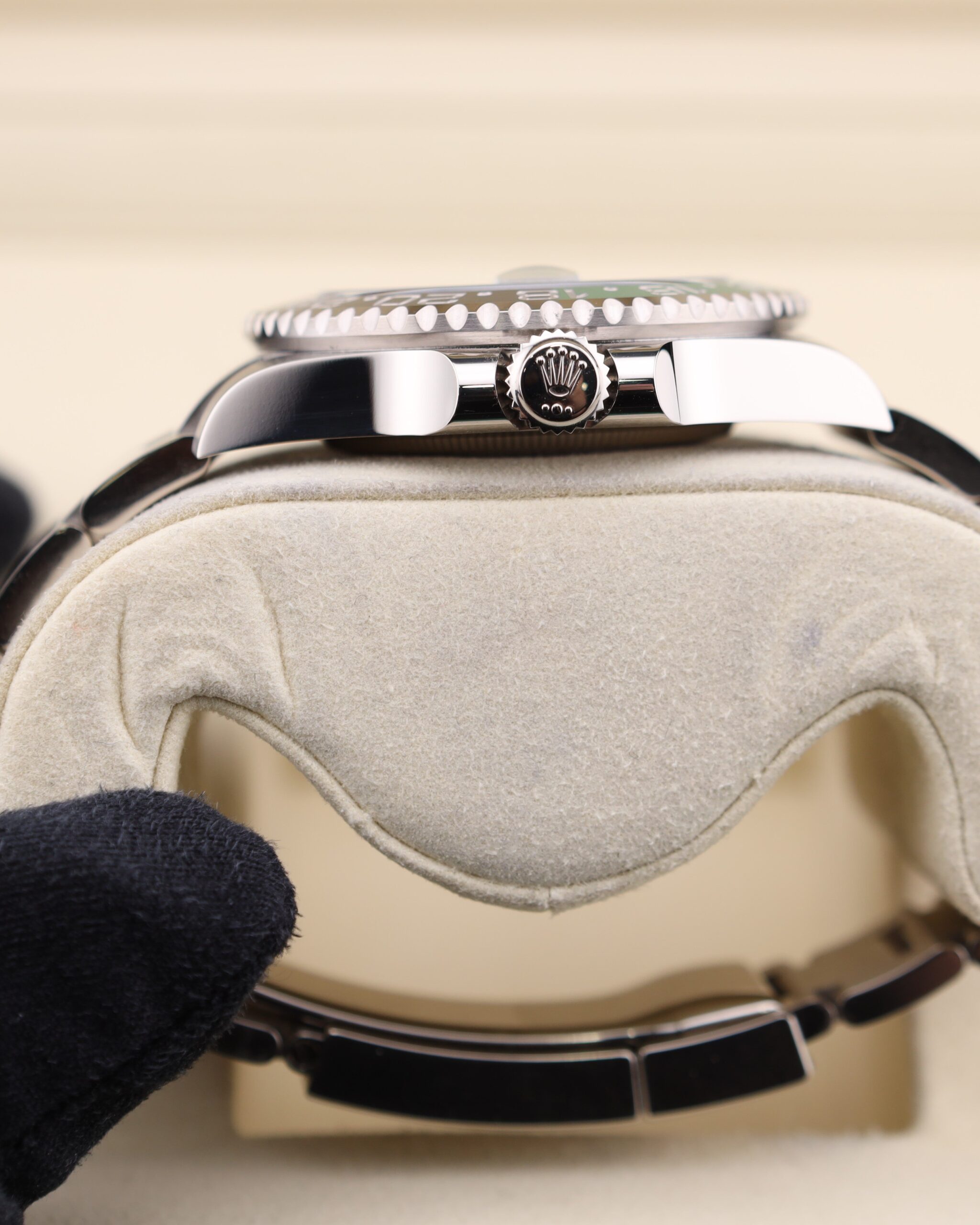 Pre-owned stainless steel chronograph watch
