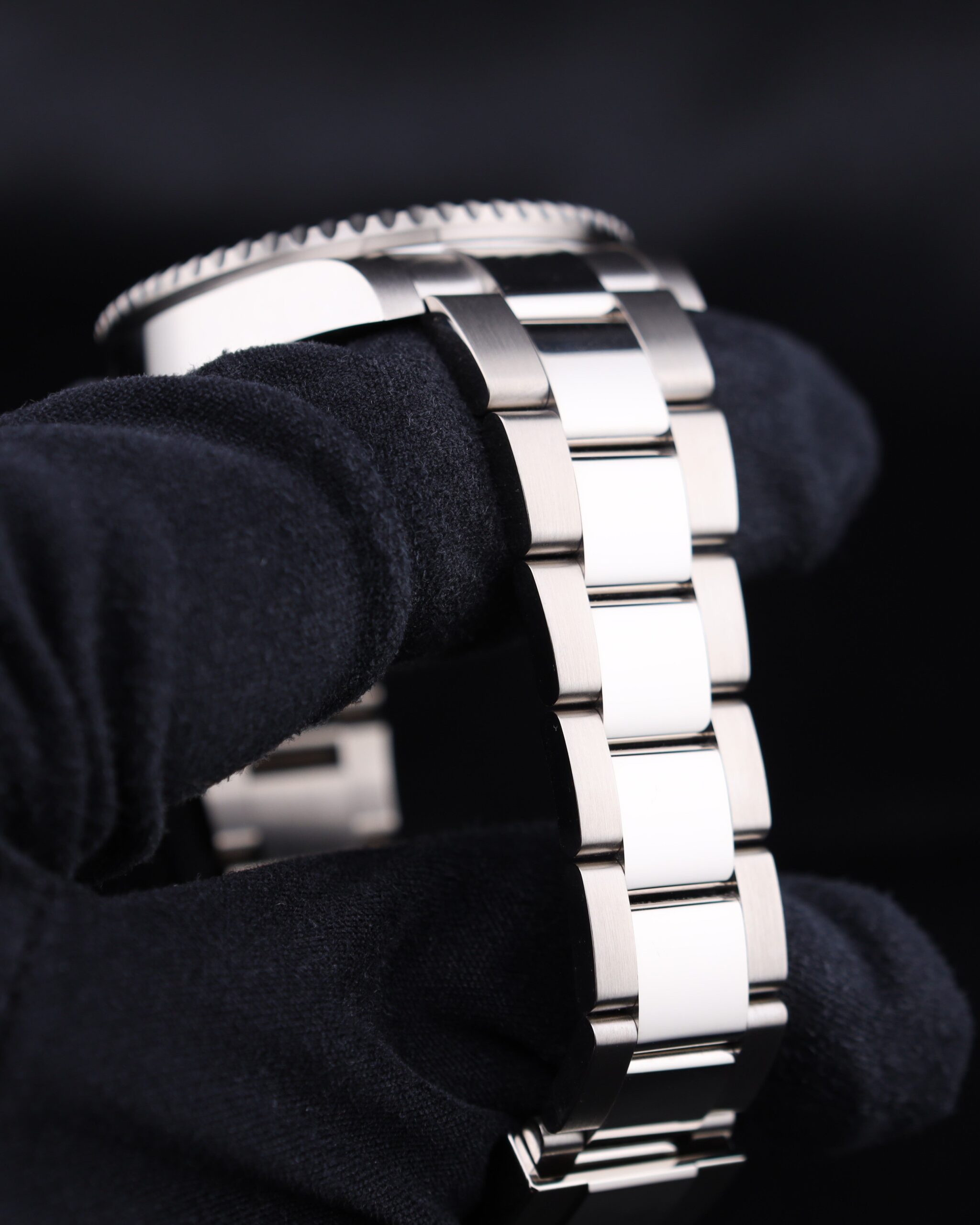 Pre-owned stainless steel chronograph watch