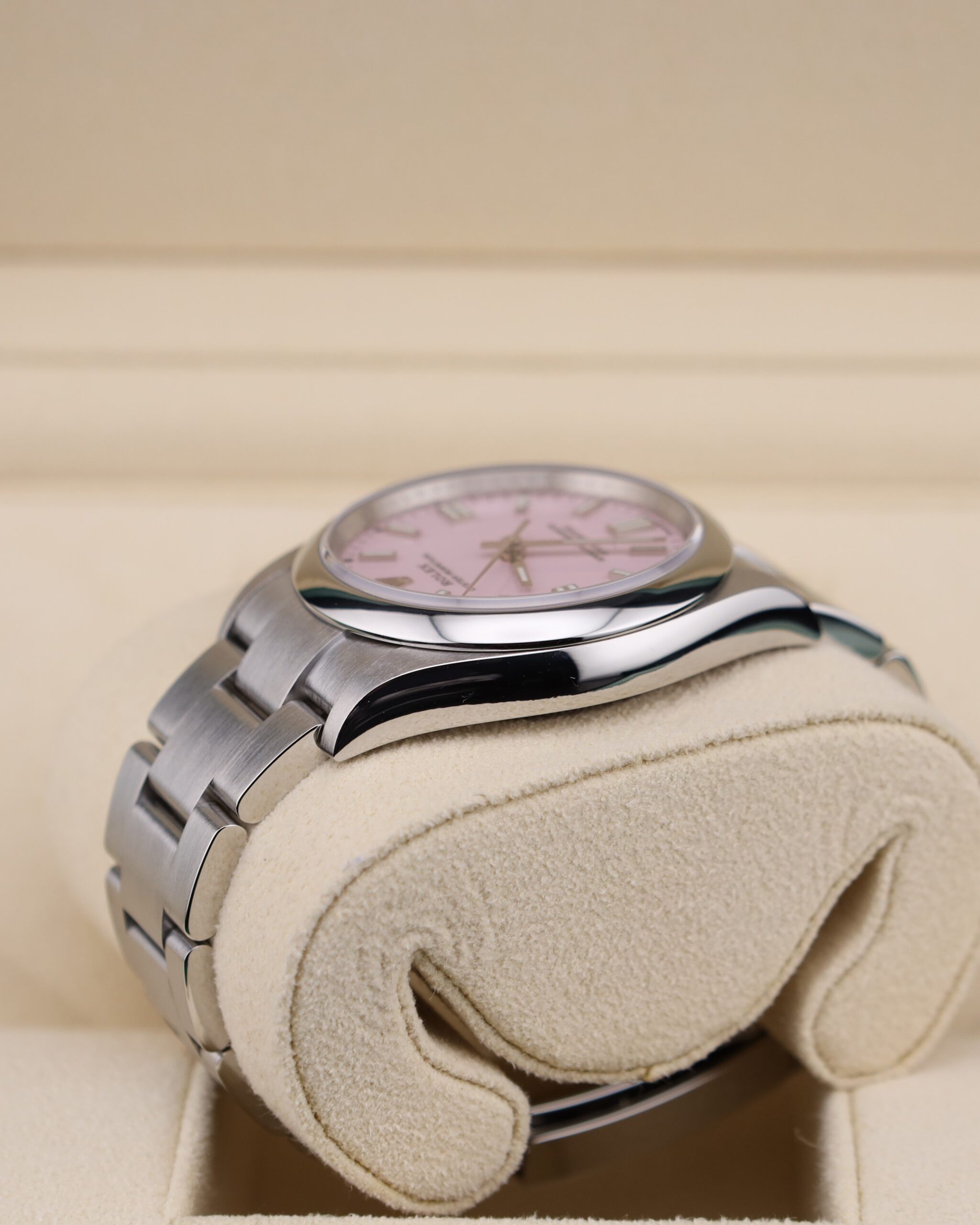 Pre-owned stainless steel chronograph watch