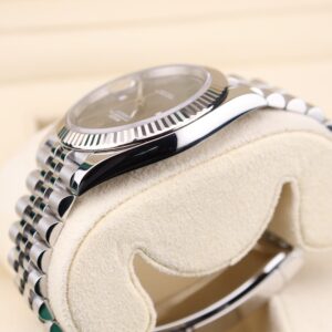Used Swiss made mechanical watch with leather strap