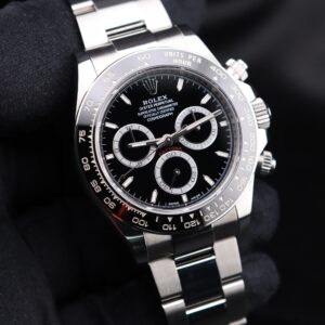 Vintage diver mechanical watch on wrist
