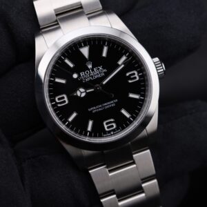 Pre-owned stainless steel chronograph watch