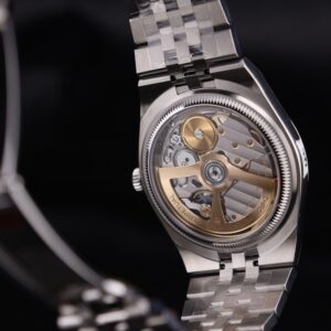Vintage diver mechanical watch close-up