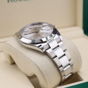 Men's vintage dress automatic watch close-up