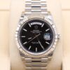 Pre-owned stainless steel chronograph watch