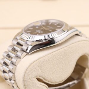 Pre-owned stainless steel chronograph watch